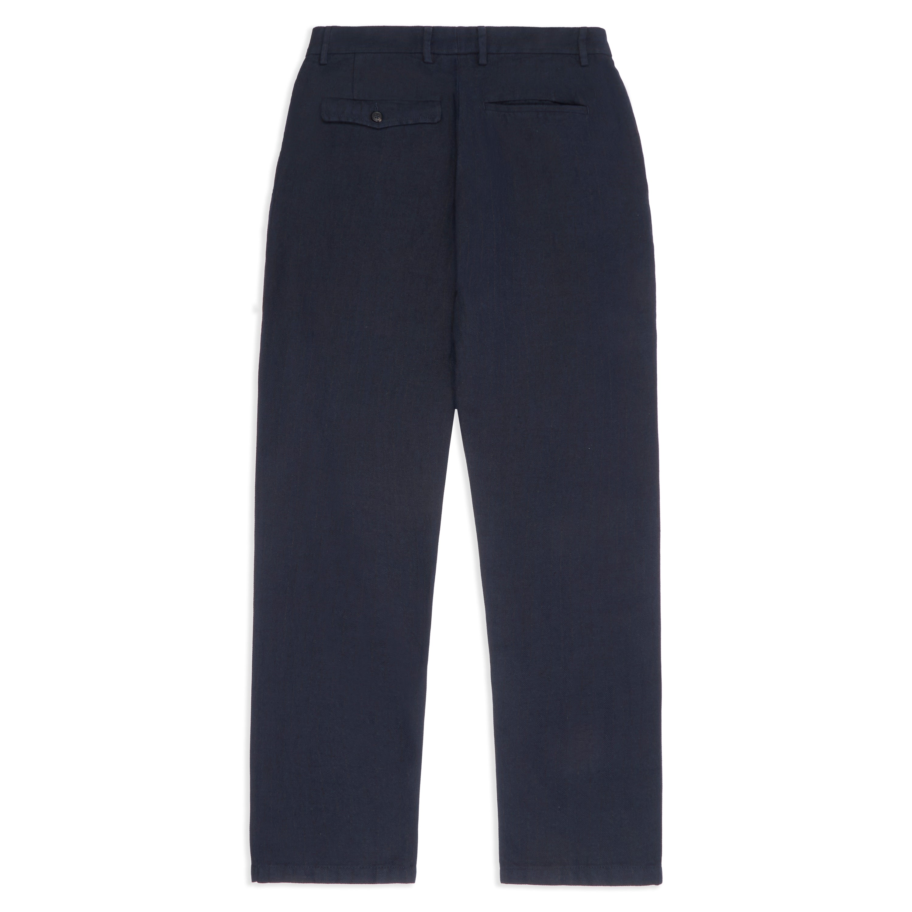 Alvise Trouser - Hemp Herringbone Navy