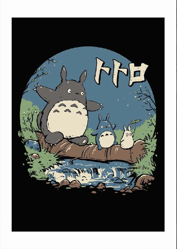 Neighbours in the Wood print, evocative art piece perfect for modern decor.