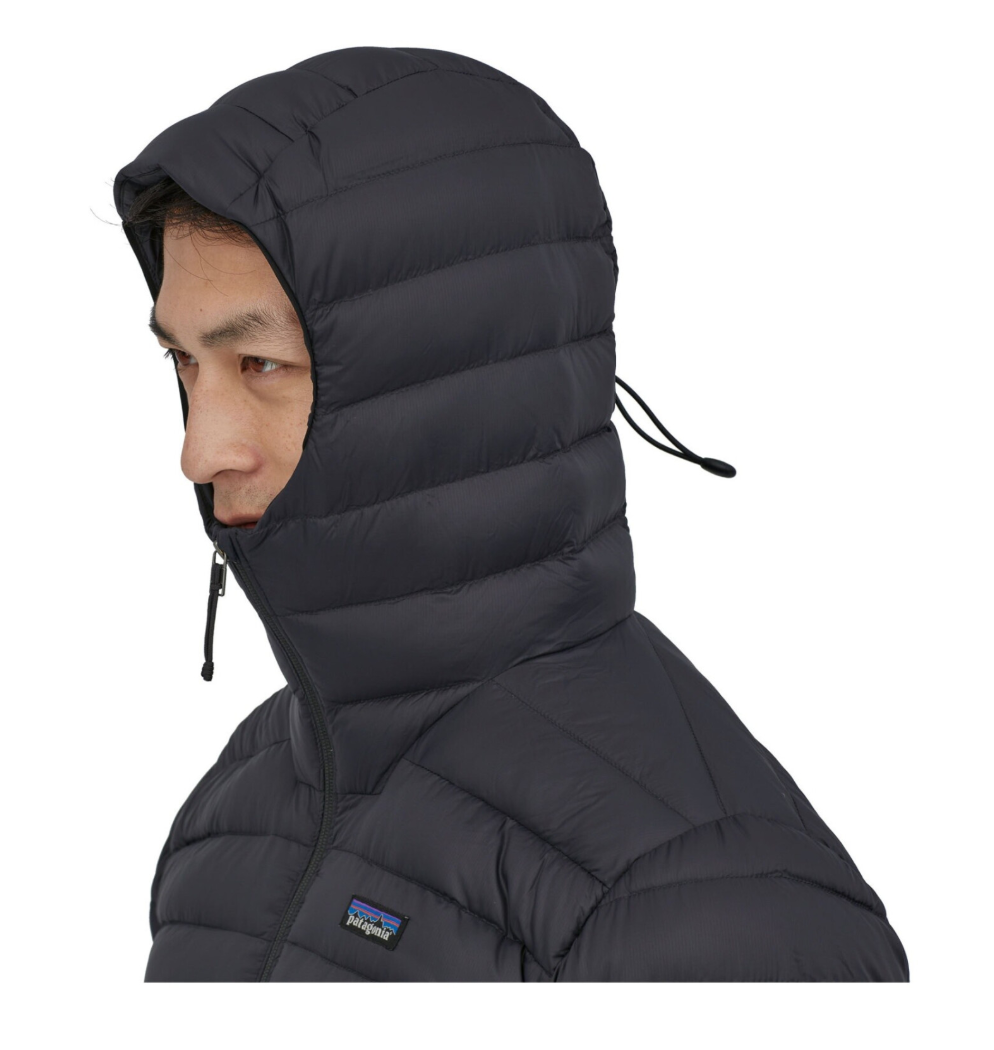 Down Sweater Hoody - Black