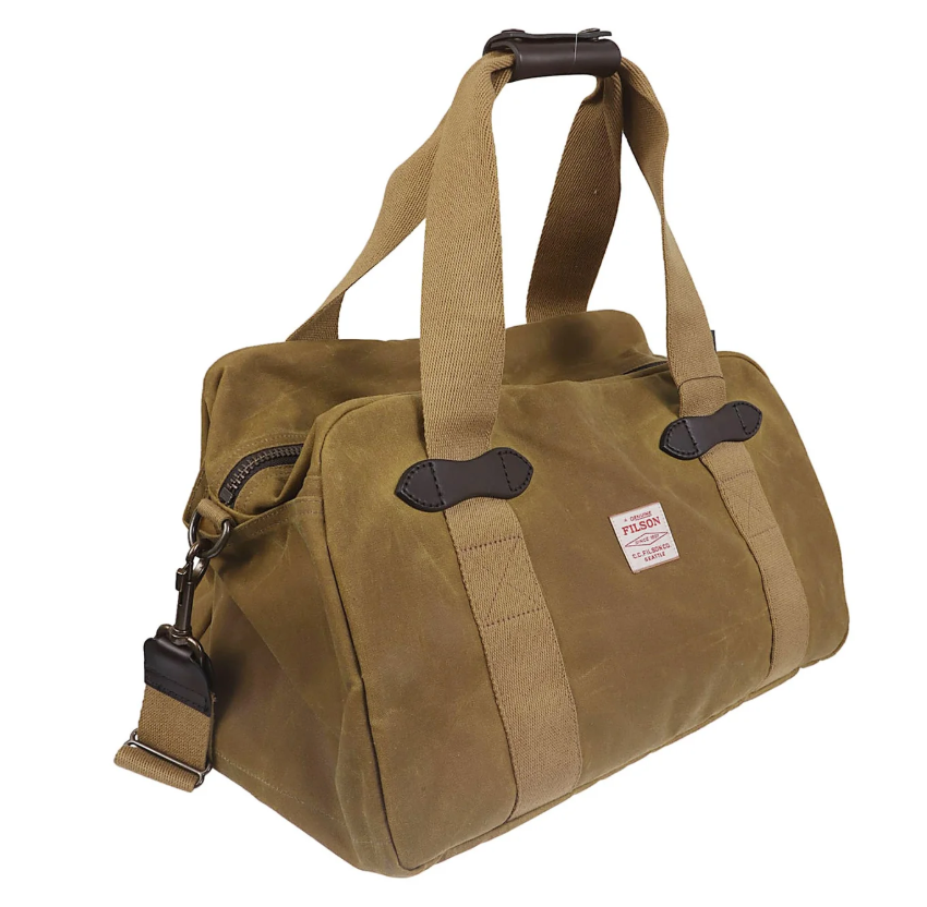 Tin Cloth Medium Duffle Bag - Dark Tan
