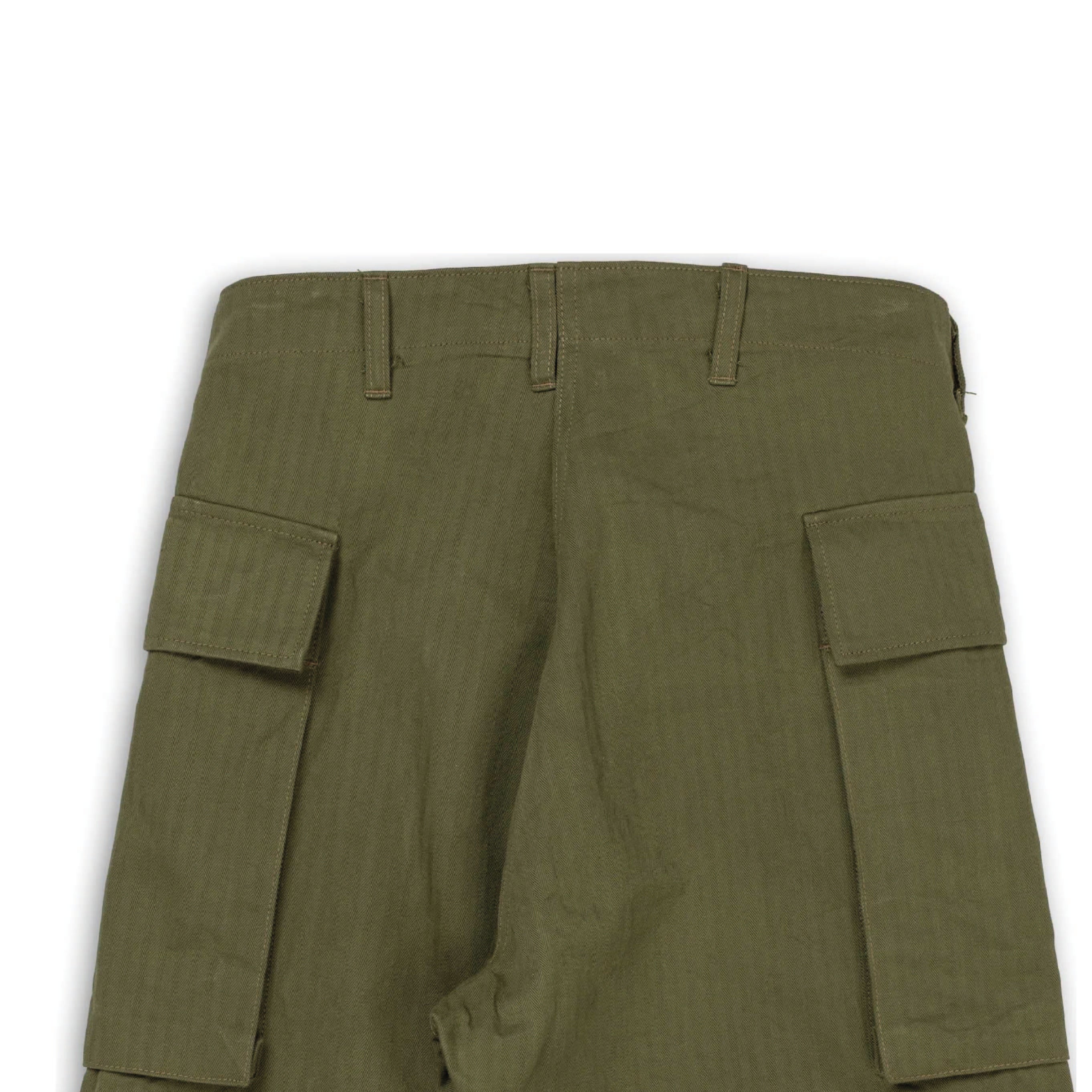 Trousers Herringbone Twill Special - Olive