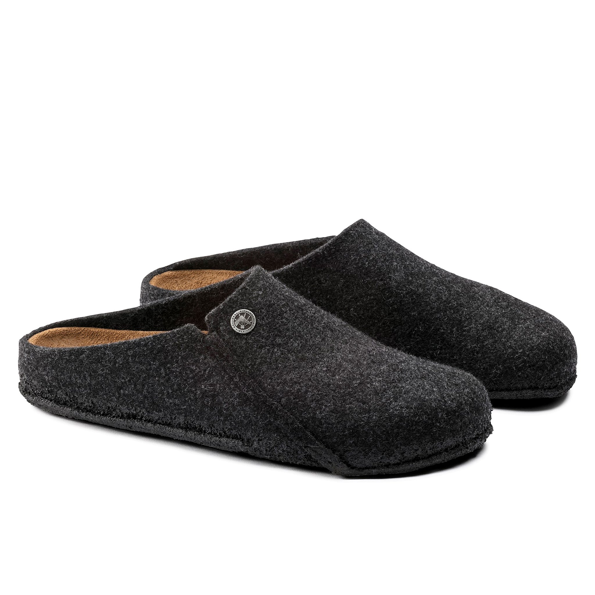 Zermatt Wool Felt Clogs - Anthracite