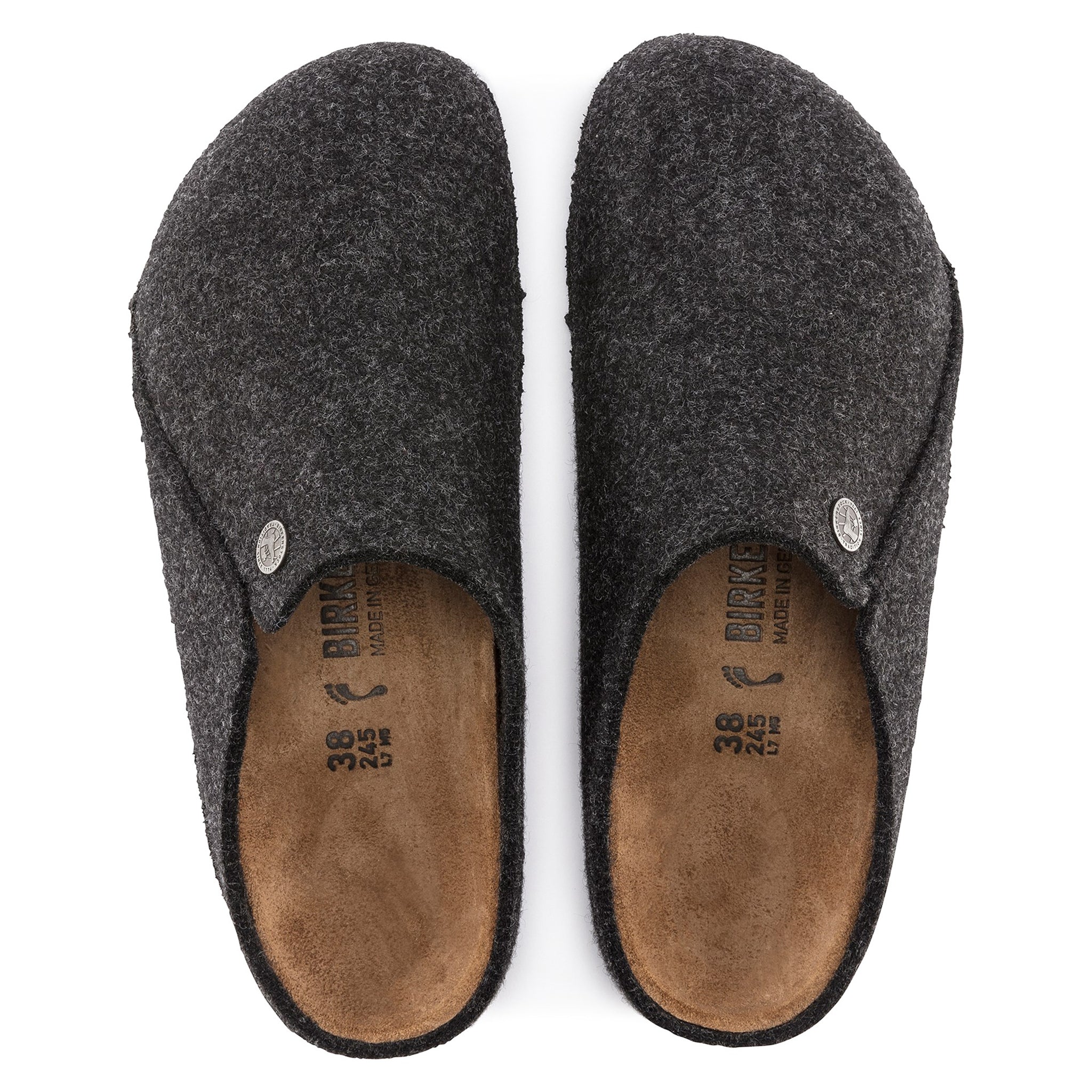 Zermatt Wool Felt Clogs - Anthracite