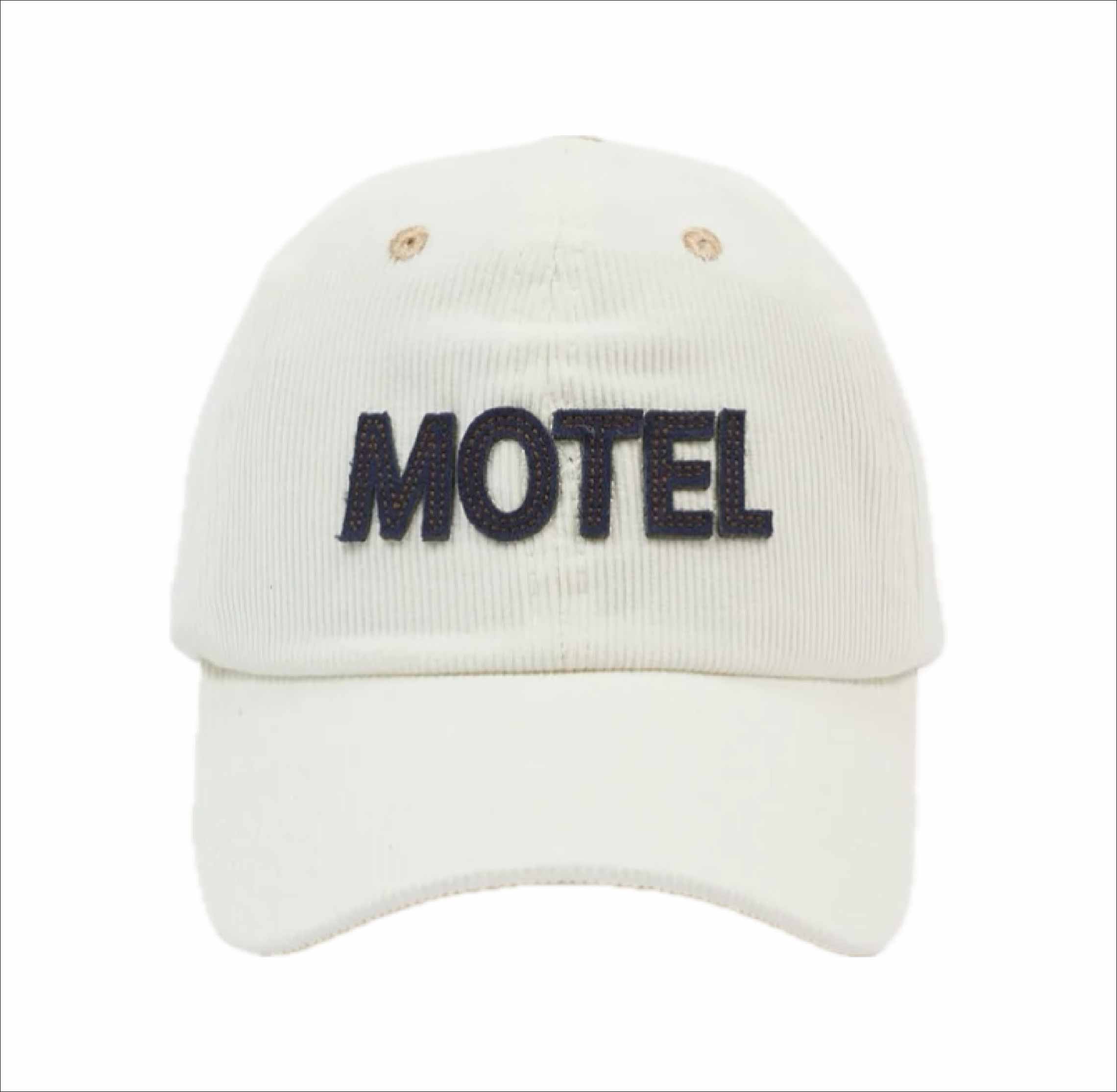Ecru Motel Cotton Corduroy Baseball Cap
