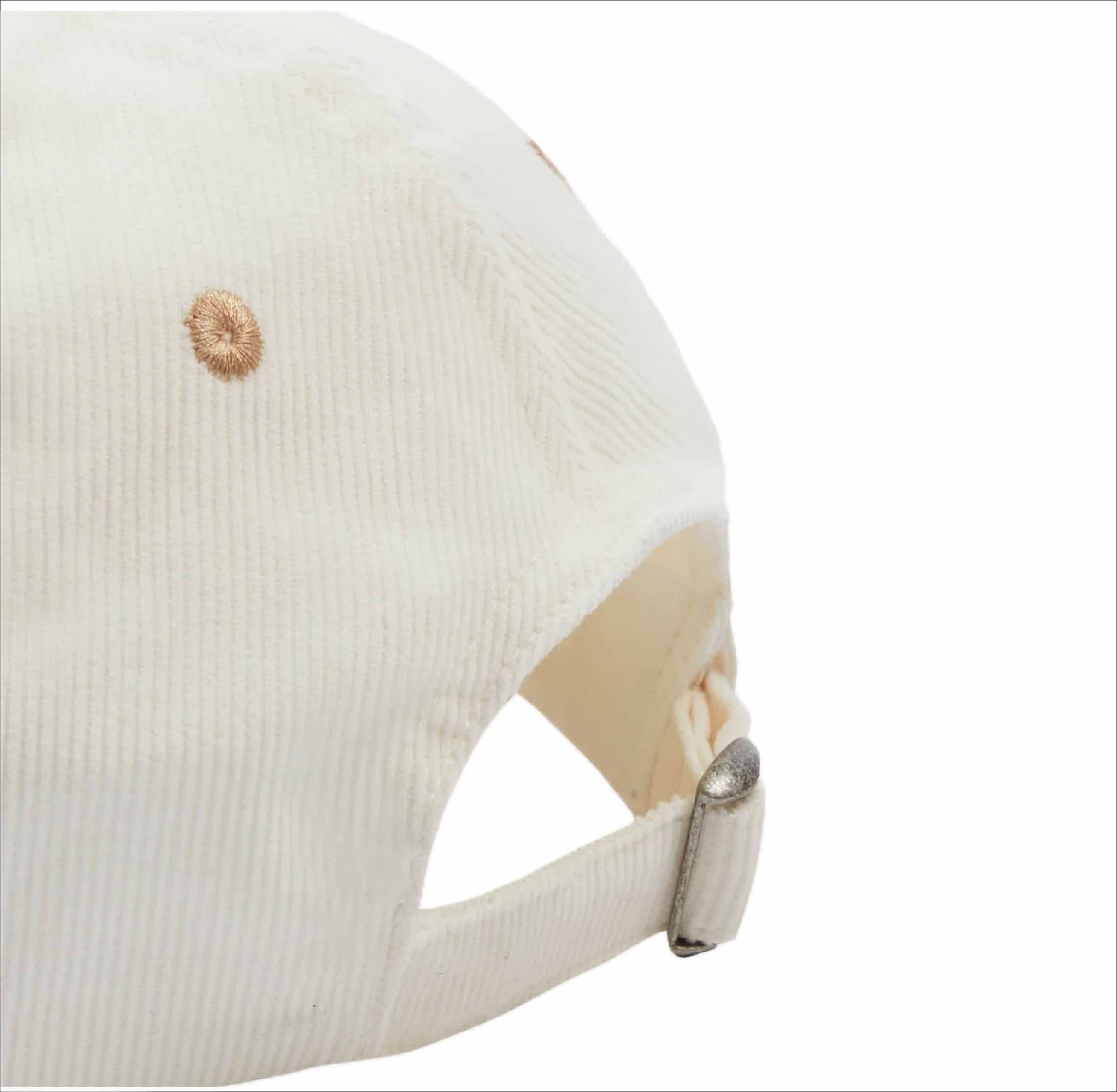 Ecru Motel Cotton Corduroy Baseball Cap