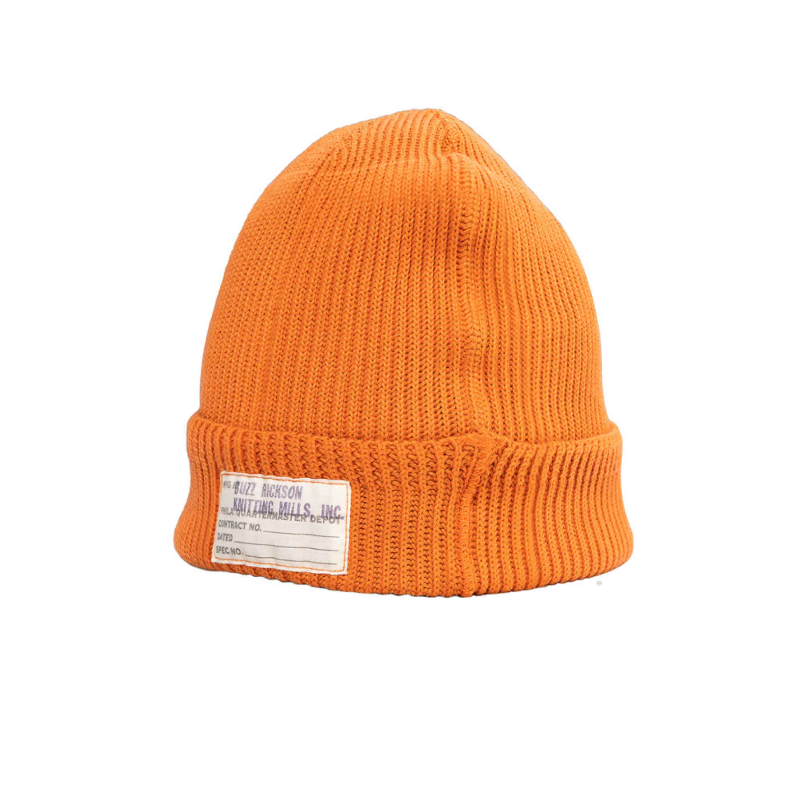 Cotton Watch Cap - Orange