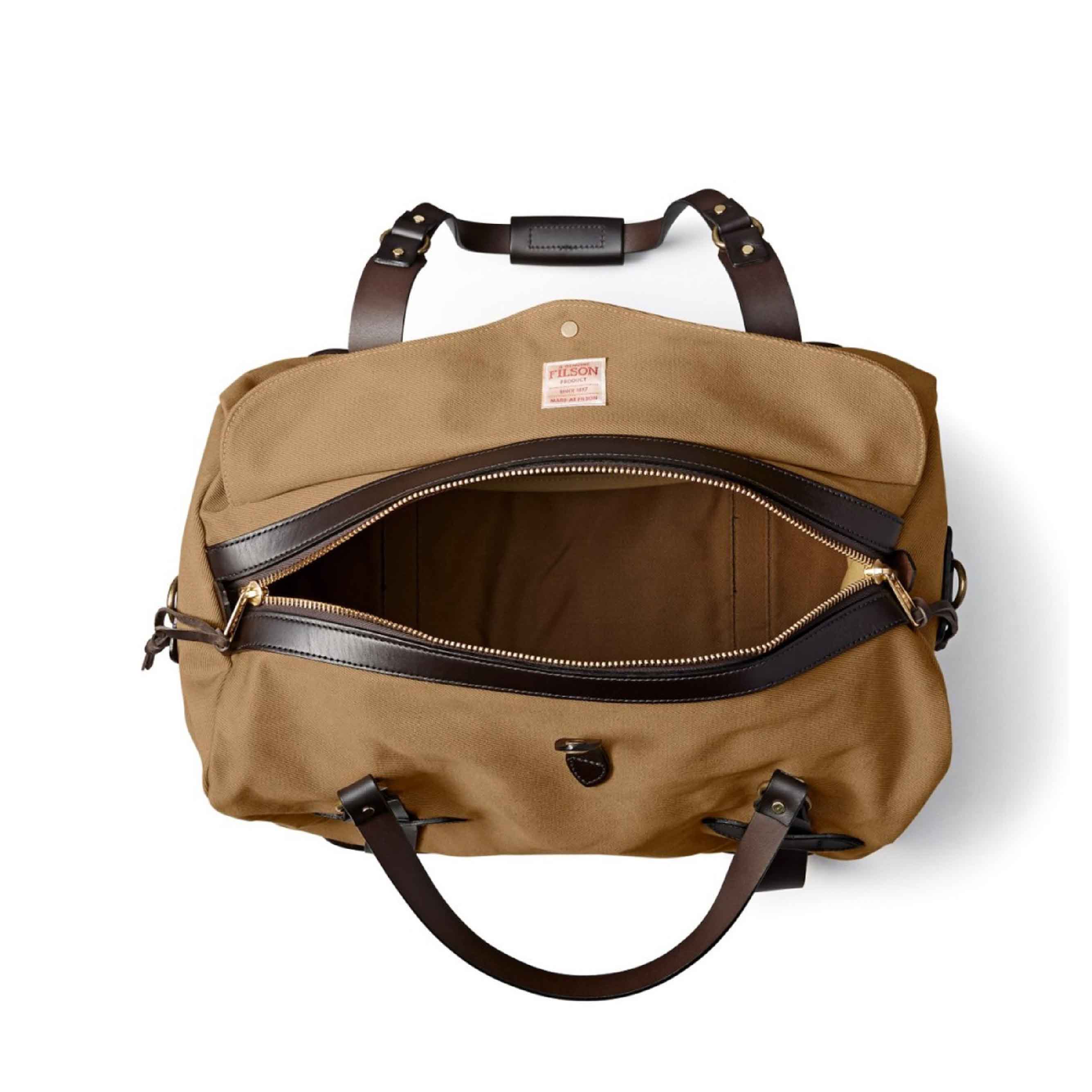 Tin Cloth Medium Duffle Bag - Dark Tan