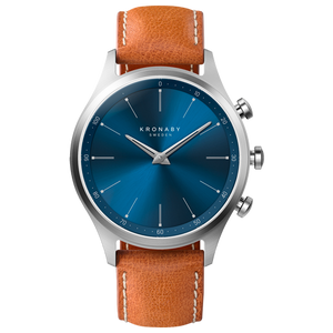 Kronaby Sekel 41mm - Tan Leather Strap - Burrows and Hare
