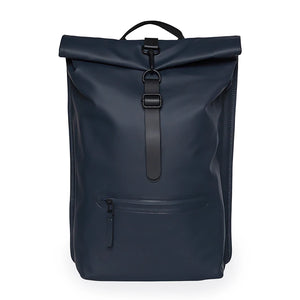 Rains Rolltop Rucksack - Blue - Burrows and Hare