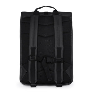 Rains Rolltop Rucksack - Black - Burrows and Hare