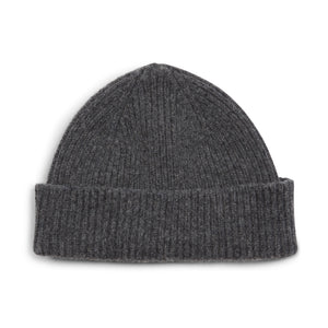 Burrows & Hare Wool Beanie Hat - Grey - Burrows and Hare
