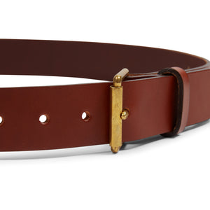 Burrows & Hare Bridle Leather Belt - Tan - Burrows and Hare
