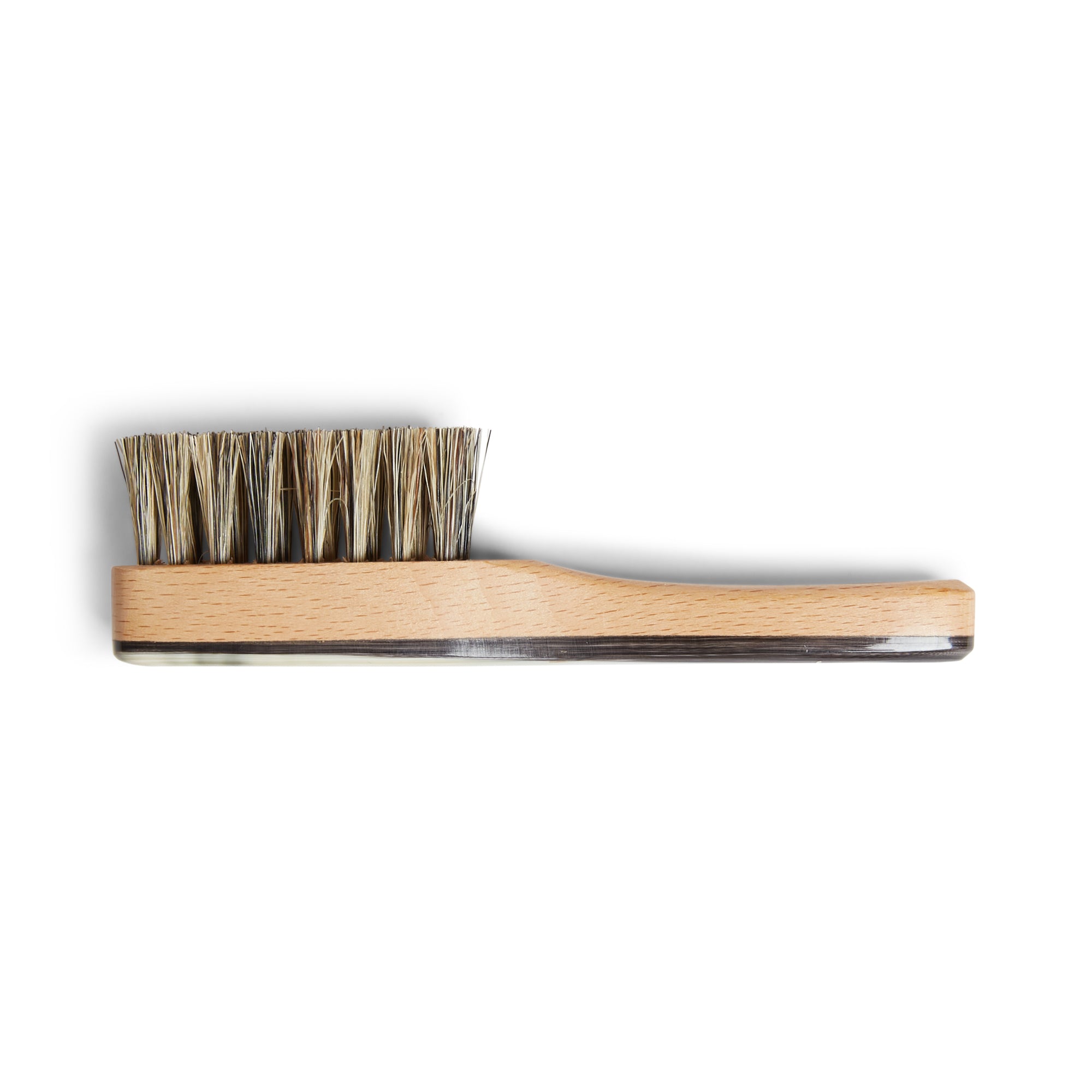 Burrows & Hare Ox Horn Topped & Wild Boar Bristled Pocket Size Beard Brush - Burrows and Hare