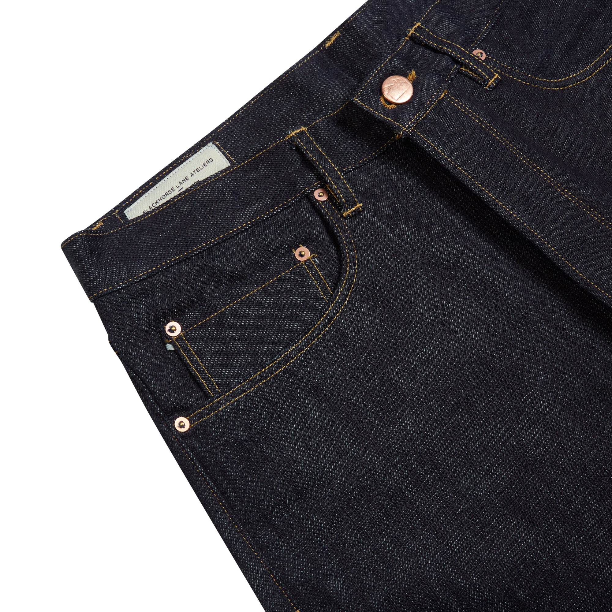 Blackhorse Lane - E8 SLIM TAPERED INDIGO 15.5OZ TURKISH RAW SELVEDGE MENS JEANS - Burrows and Hare