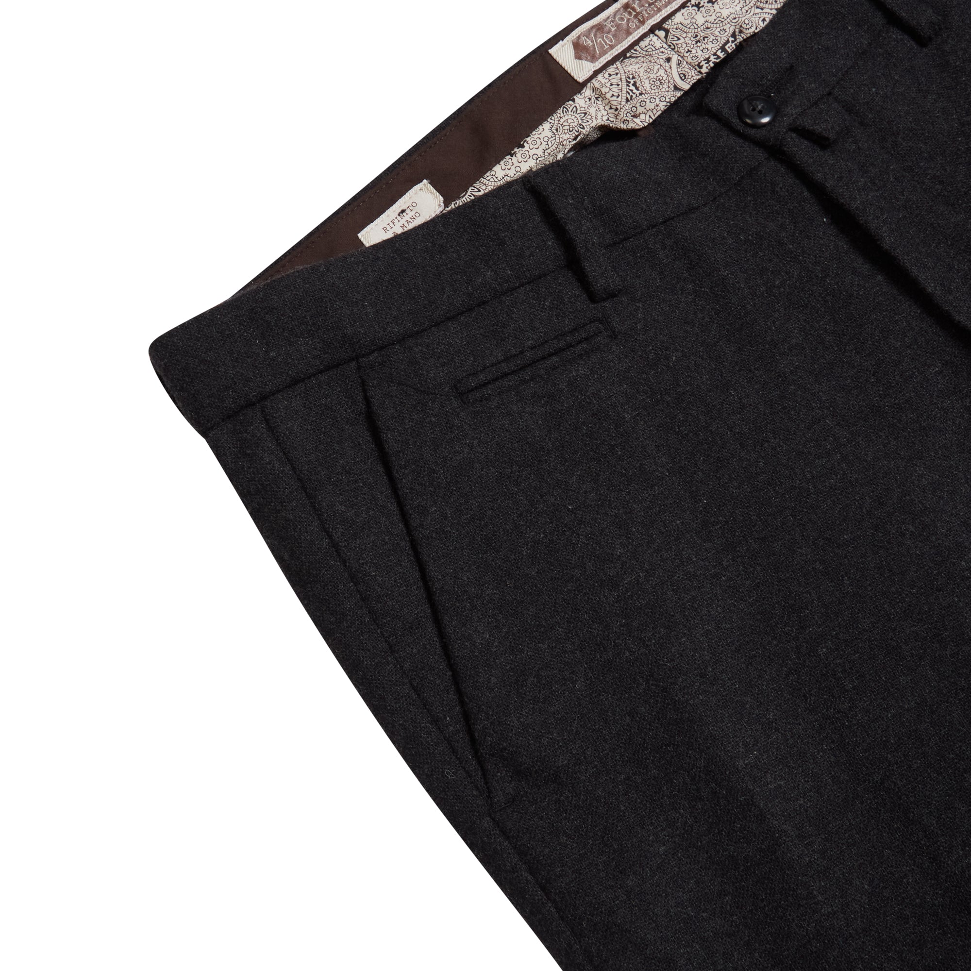 Burrows & Hare Woollen Trouser - Charcoal - Burrows and Hare