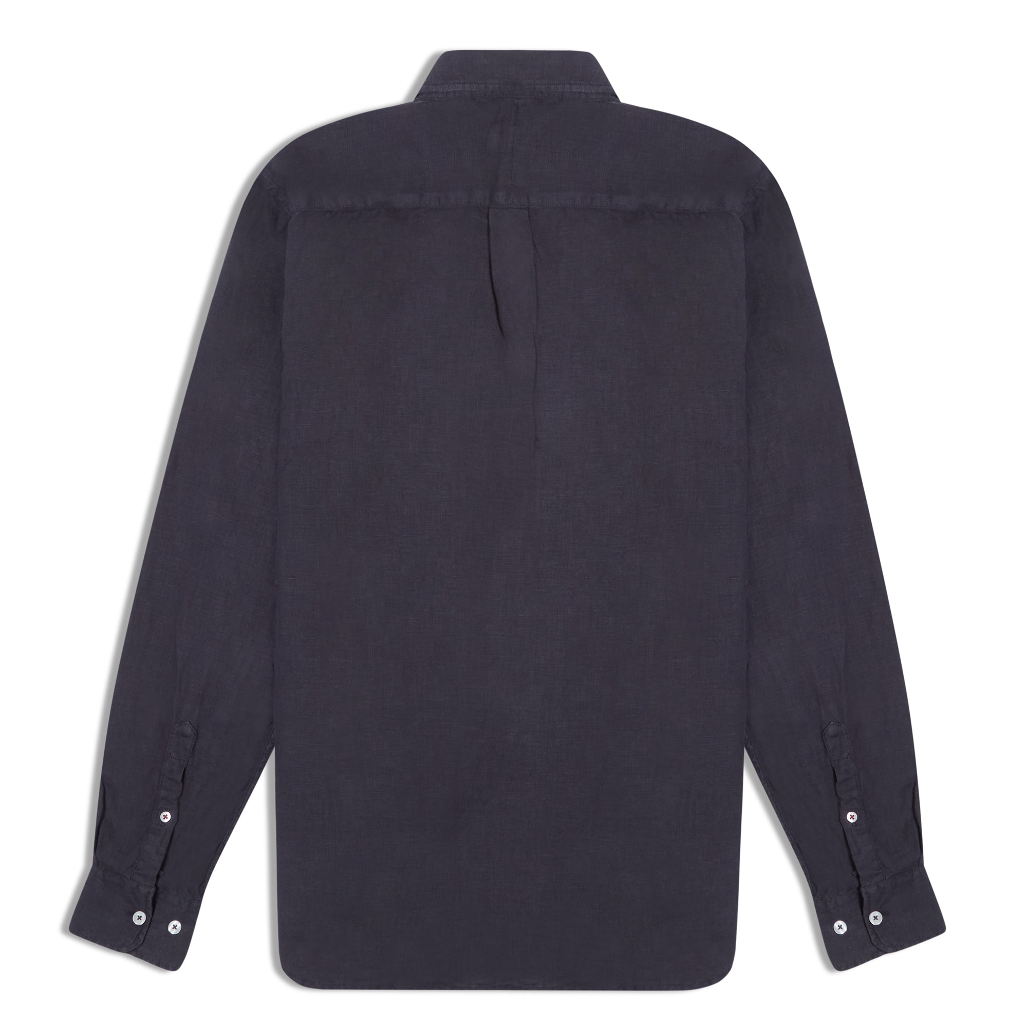 Burrows & Hare Linen Shirt - Charcoal - Burrows and Hare