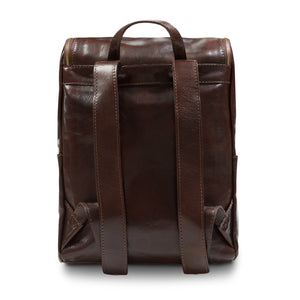 Burrows and Hare Leather Backpack - Dark Tan - Burrows and Hare