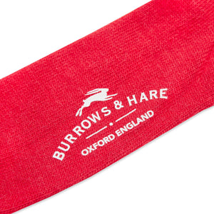 Burrows & Hare Alpaca Socks - Plain Red
