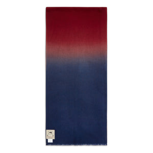 Burrows & Hare Cashmere & Merino Wool Scarf - Blue & Red - Burrows and Hare