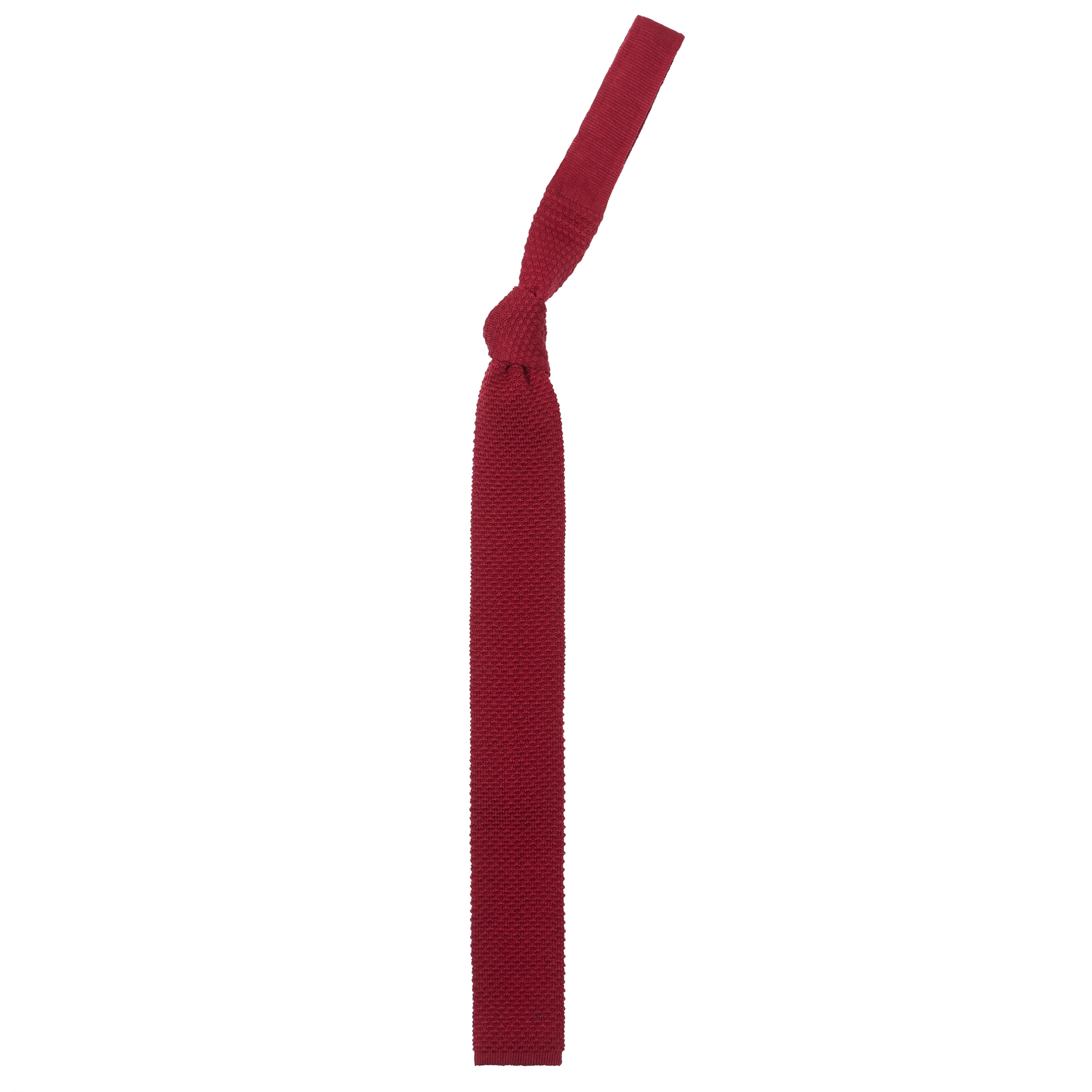 Burrows & Hare Knitted Tie - Red - Burrows and Hare