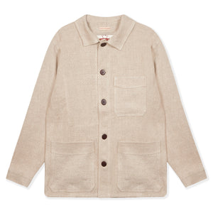 Burrows & Hare Linen Jacket - Ecru - Burrows and Hare