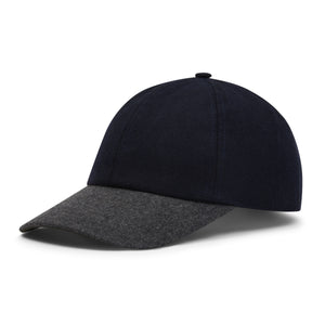 Hartford Patch Cap - Navy & Grey - Burrows and Hare