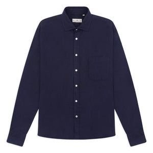 Burrows & Hare Flannel Shirt - Navy