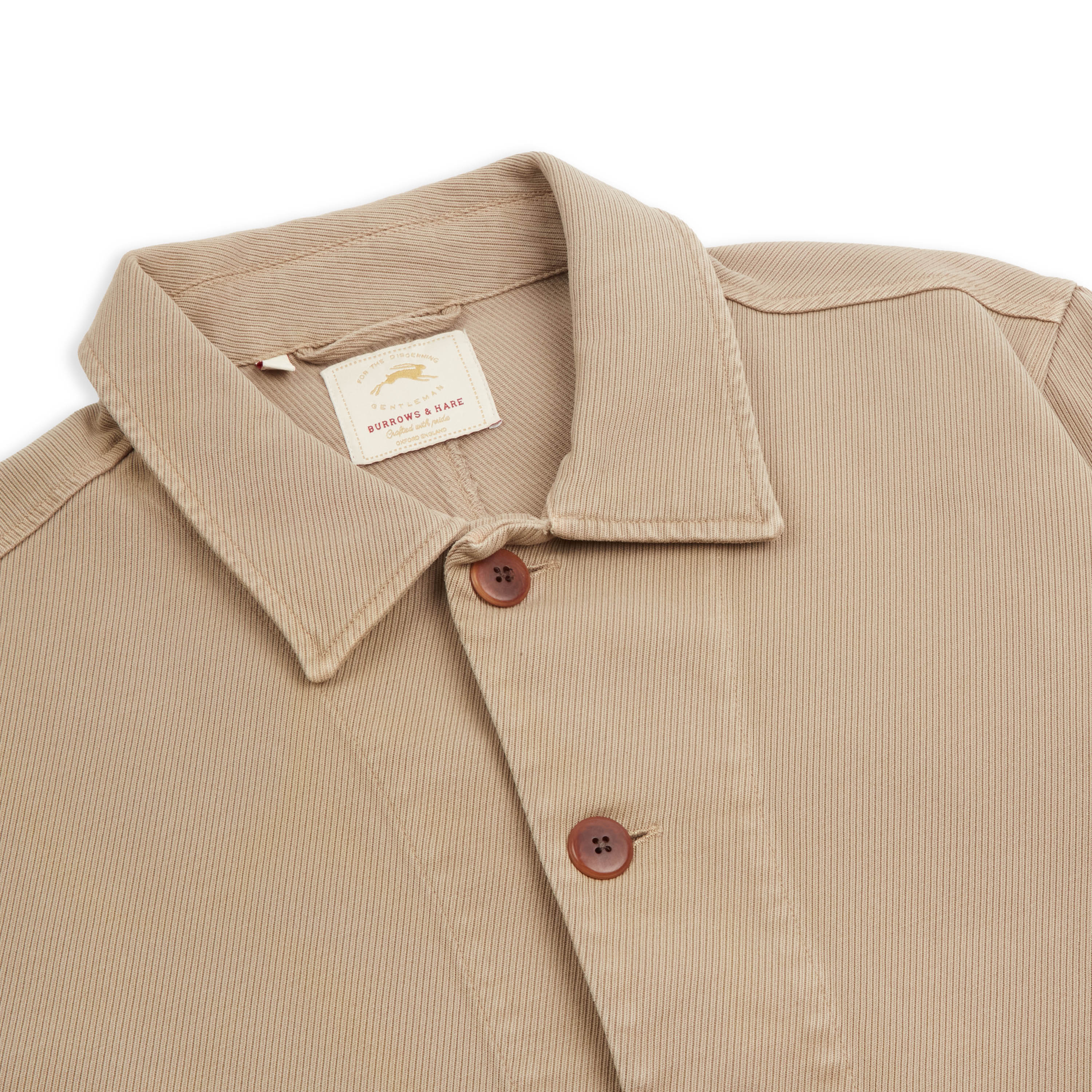 Burrows & Hare Cavalry Twill Jacket - Dyed Beige