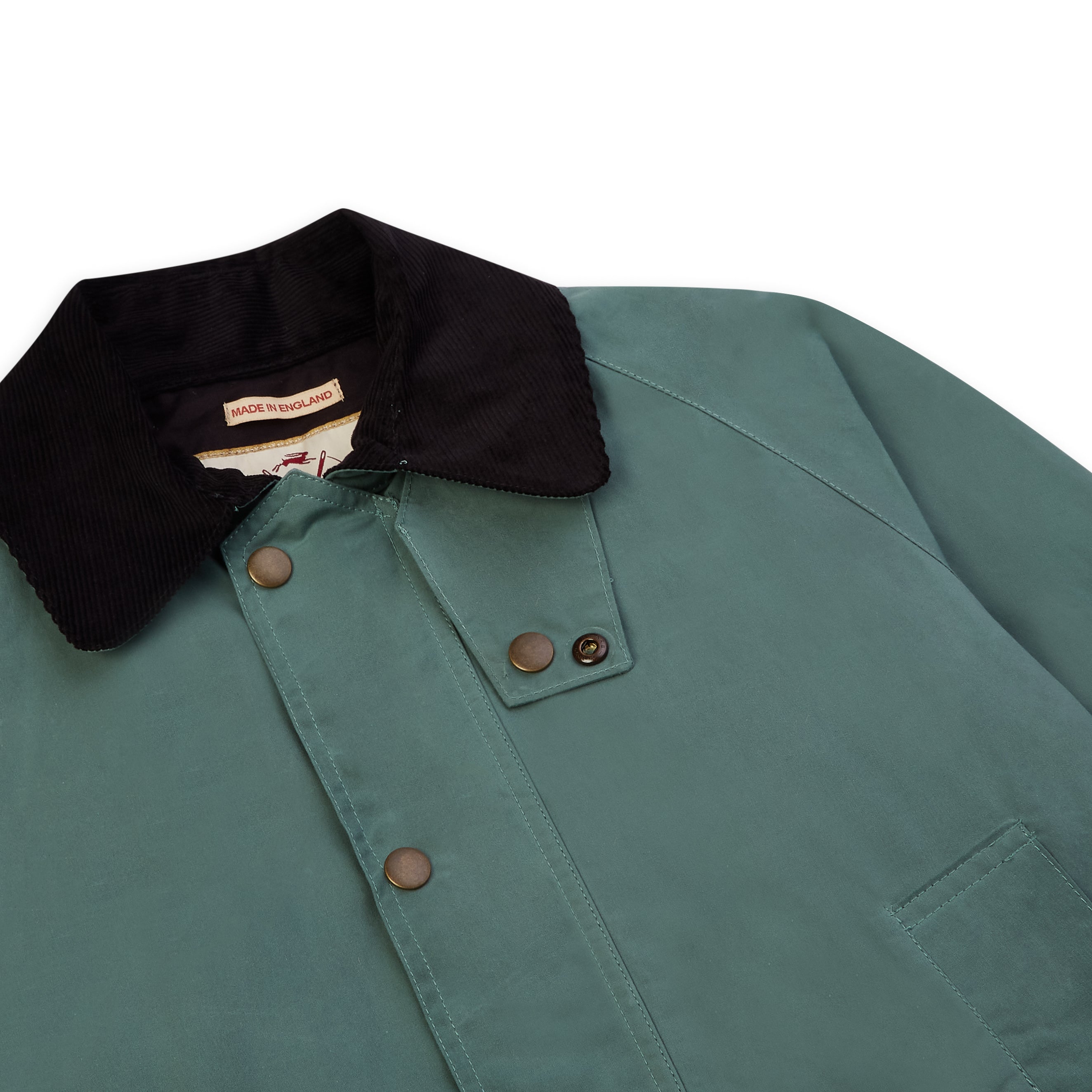 Burrows & Hare Trinity Wax Jacket - Duck Egg - Burrows and Hare