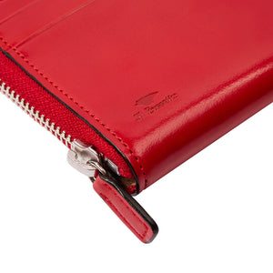 Il Bussetto Zip Around Wallet - Red - Burrows and Hare