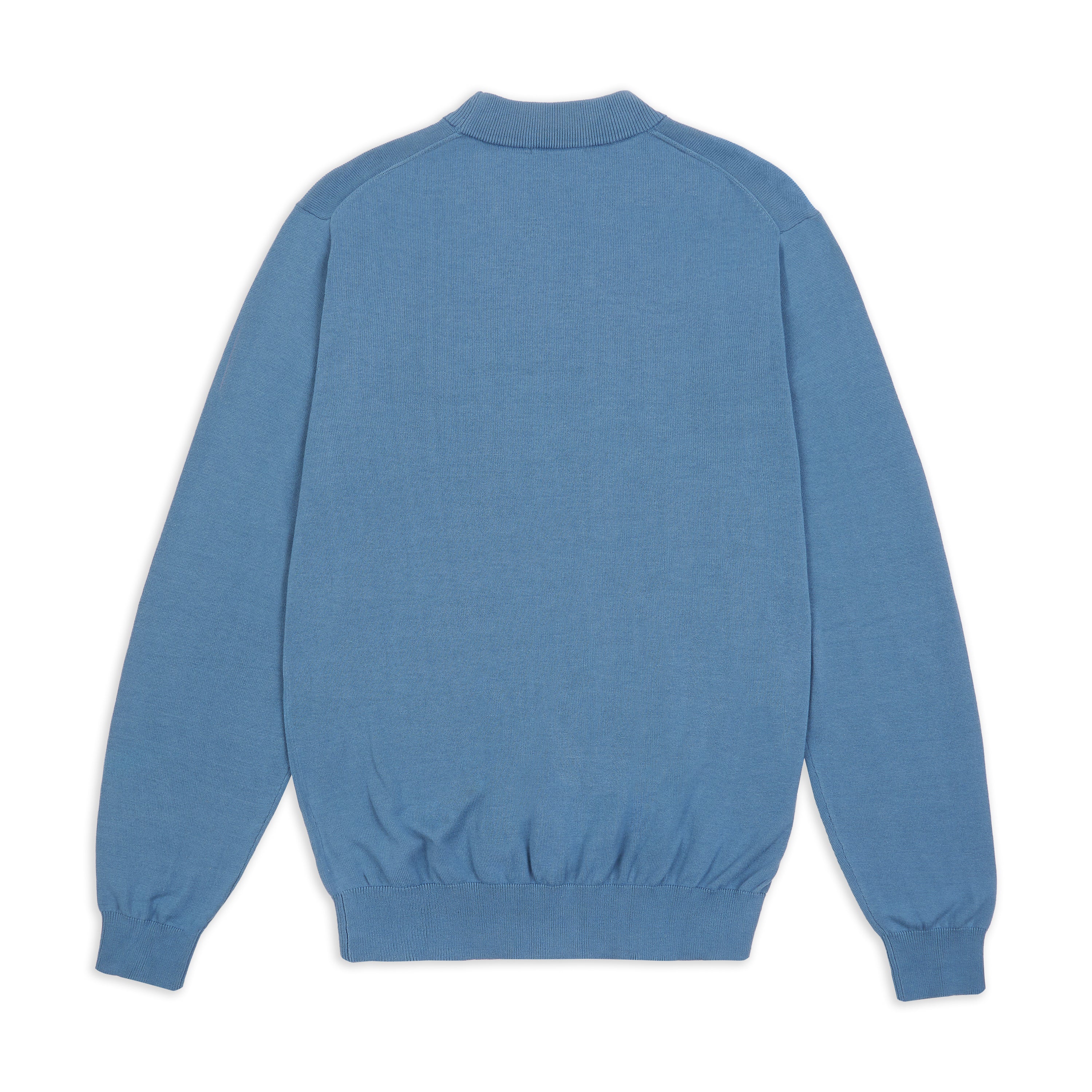 Mock Turtle Neck Shirt- Blue