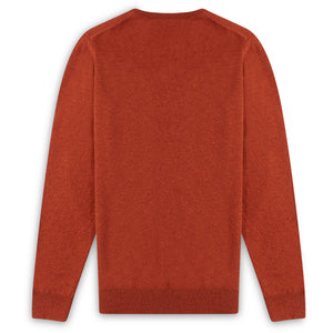Burrows & Hare Scottish Lambs Wool Crew Neck Jumper - Tiger - Burrows and Hare