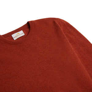 Burrows & Hare Scottish Lambs Wool Crew Neck Jumper - Tiger - Burrows and Hare
