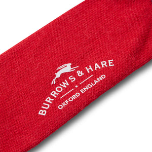 Burrows & Hare Alpaca Socks - Red - Burrows and Hare