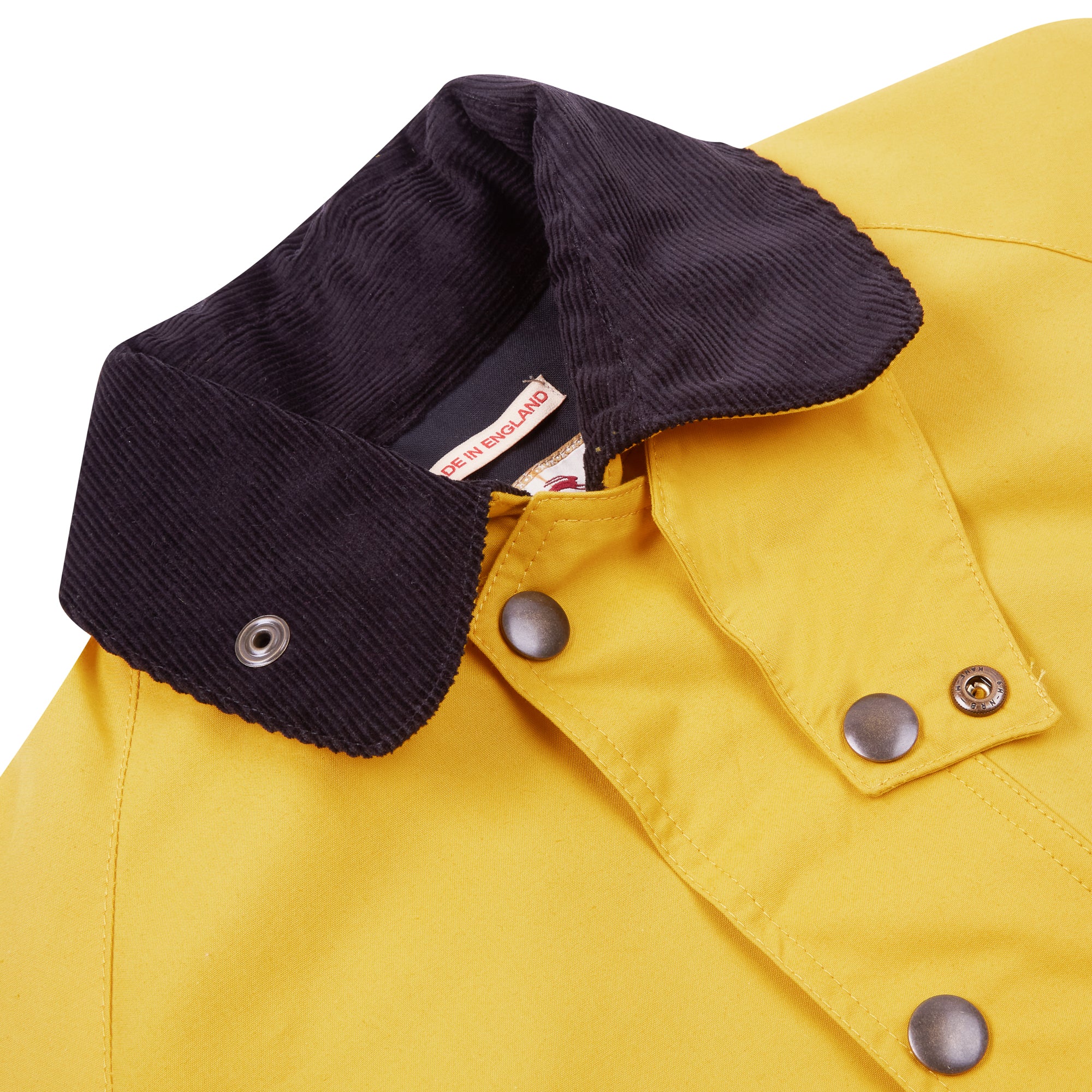 Burrows & Hare Trinity Wax Jacket - Yellow - Burrows and Hare