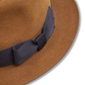 Christys' Bond Fur Trilby Hat - Brown - Burrows and Hare