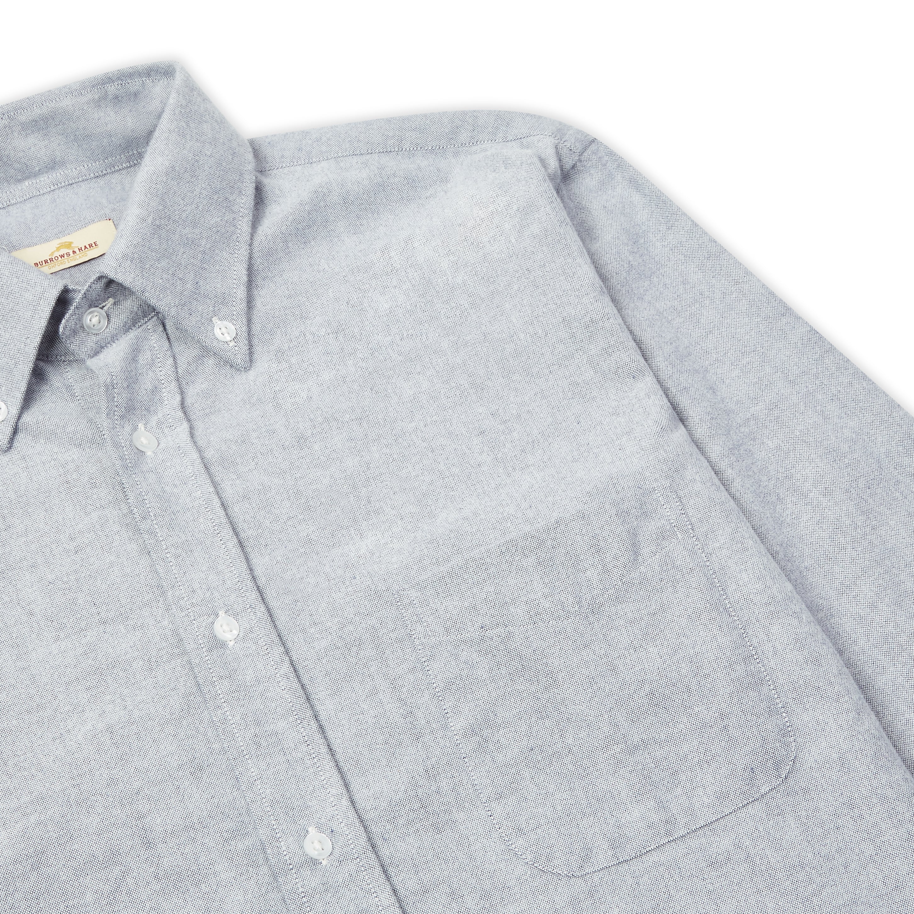 Burrows & Hare Flannel Button-down Shirt - Grey - Burrows and Hare