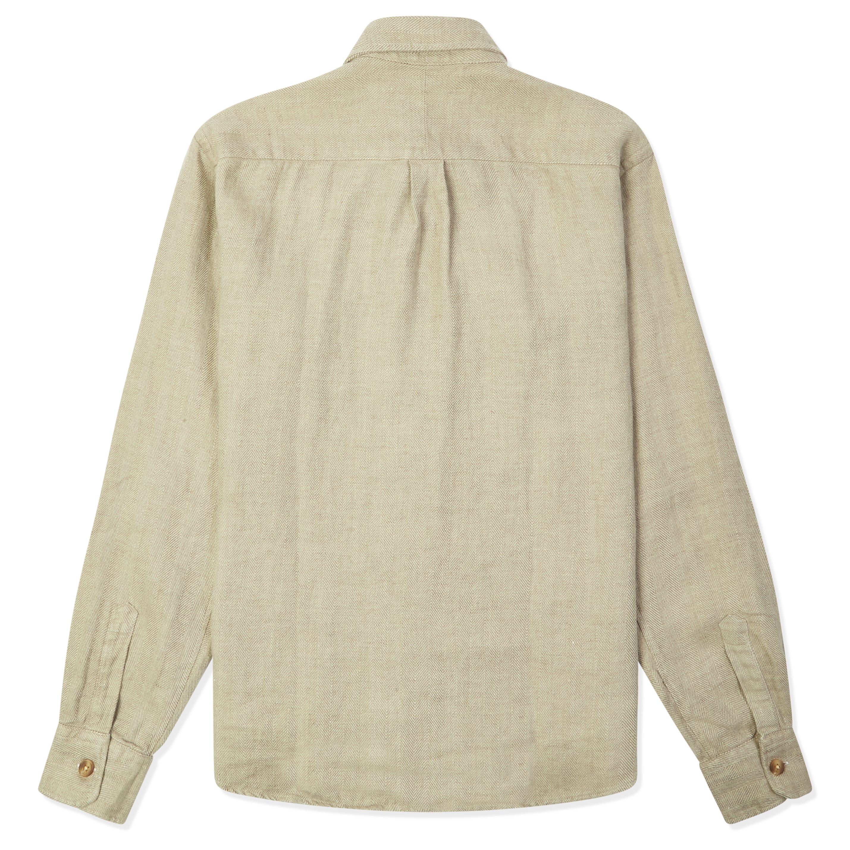 Burrows & Hare Linen Herringbone Overshirt - Burrows and Hare