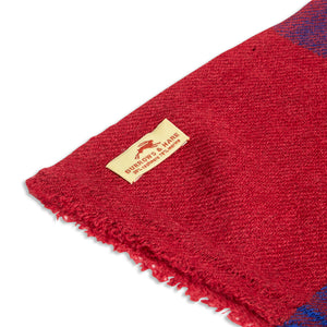 Burrows & Hare Cashmere & Merino Wool Scarf - Tartan Red - Burrows and Hare