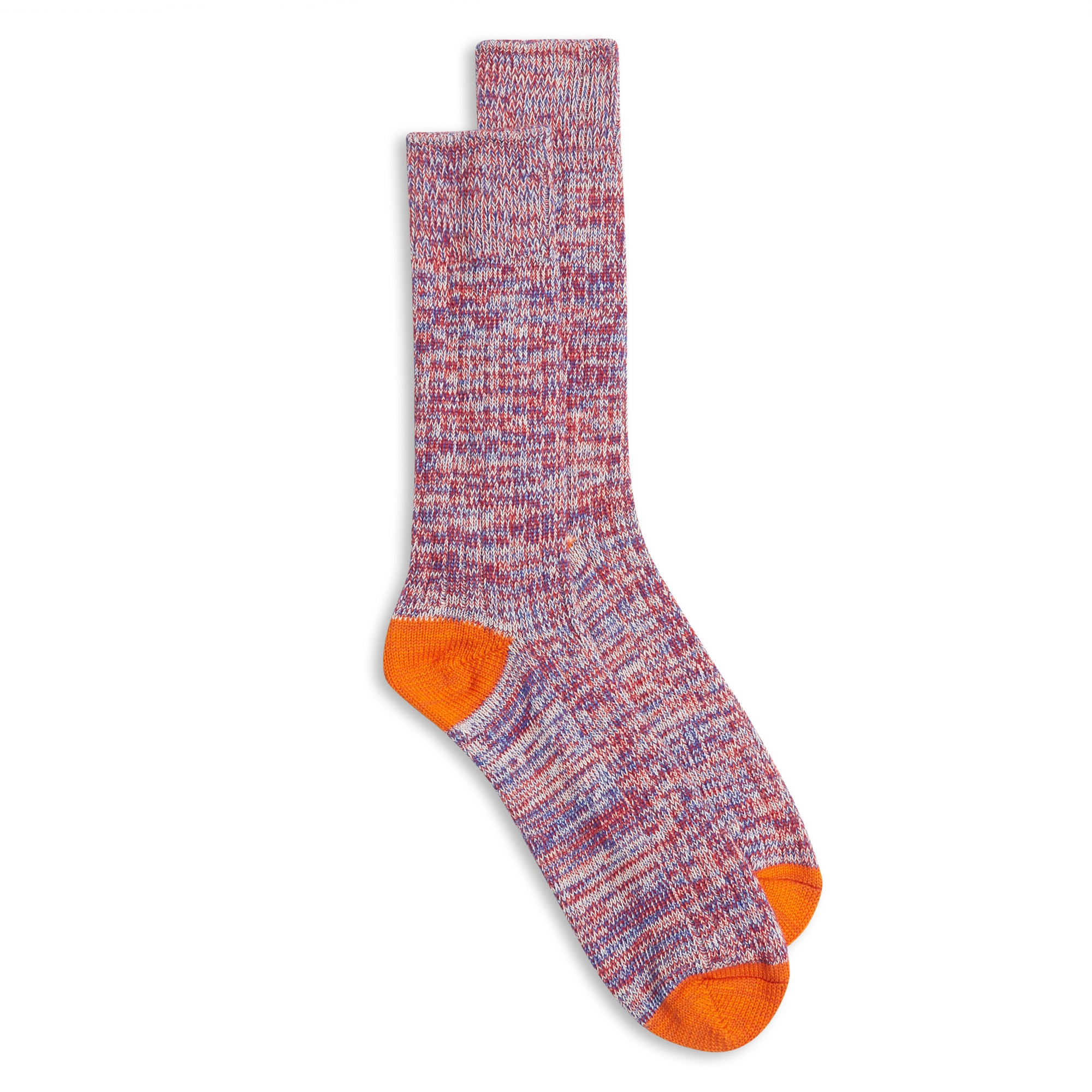 Burrows & Hare Woven Fleck Socks - Clematis and Royal - Burrows and Hare