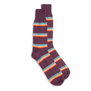 Burrows & Hare Rainbow Socks - Purple - Burrows and Hare