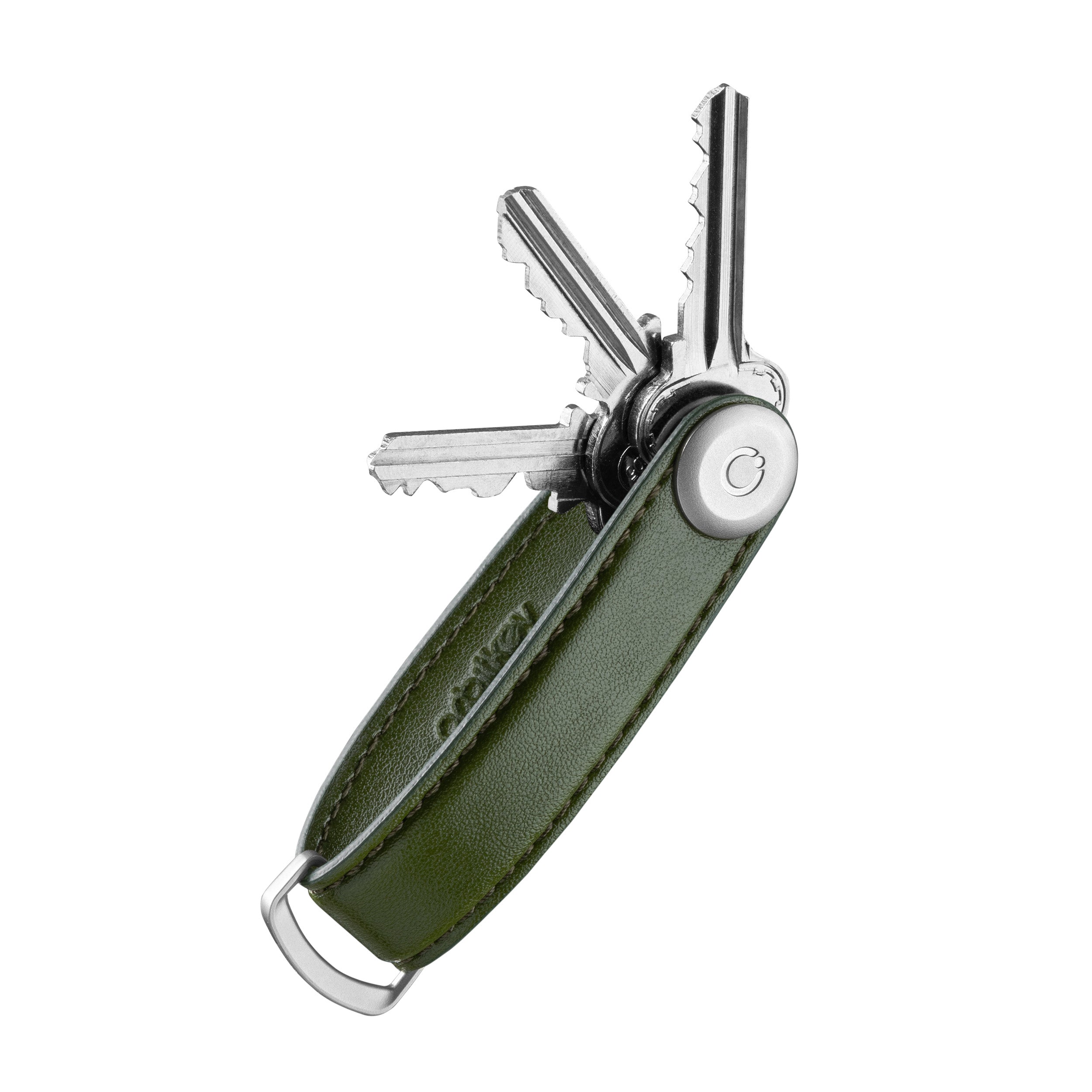 Orbit Key - Key Organiser Cactus Leather Green - Burrows and Hare