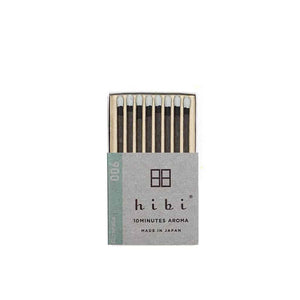 Hibi 10 Minutes Aroma Boxed Matchstick Incense - Citronella 006 - Burrows and Hare