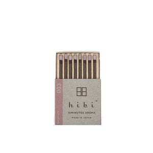 Hibi 10 Minutes Aroma Boxed Matchstick Incense - Geranium 003 - Burrows and Hare