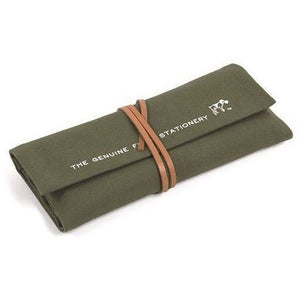 Hightide Field Roll Pencil Case - Khaki Green - Burrows and Hare
