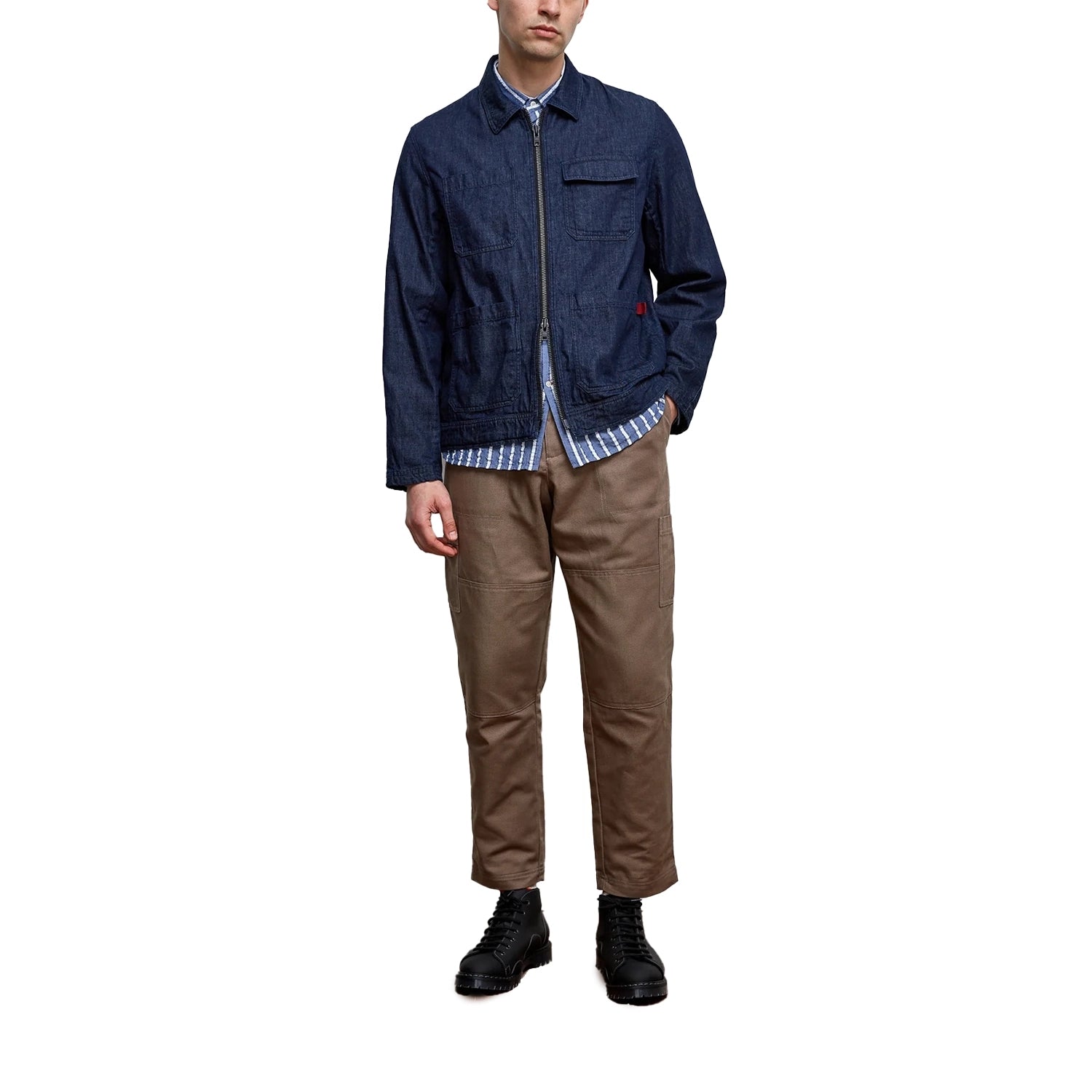 Hortus Gardening Jacket Mullins Denim - Indigo Rinse