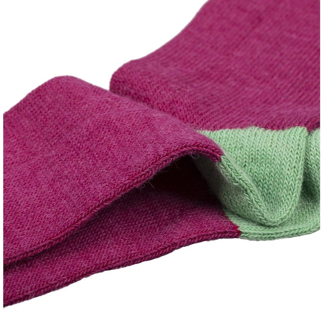 Burrows & Hare Alpaca Socks - Raspberry - Burrows and Hare