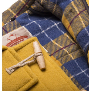 Burrows & Hare Water Repellent Wool Duffle Coat - Mustard - Burrows and Hare