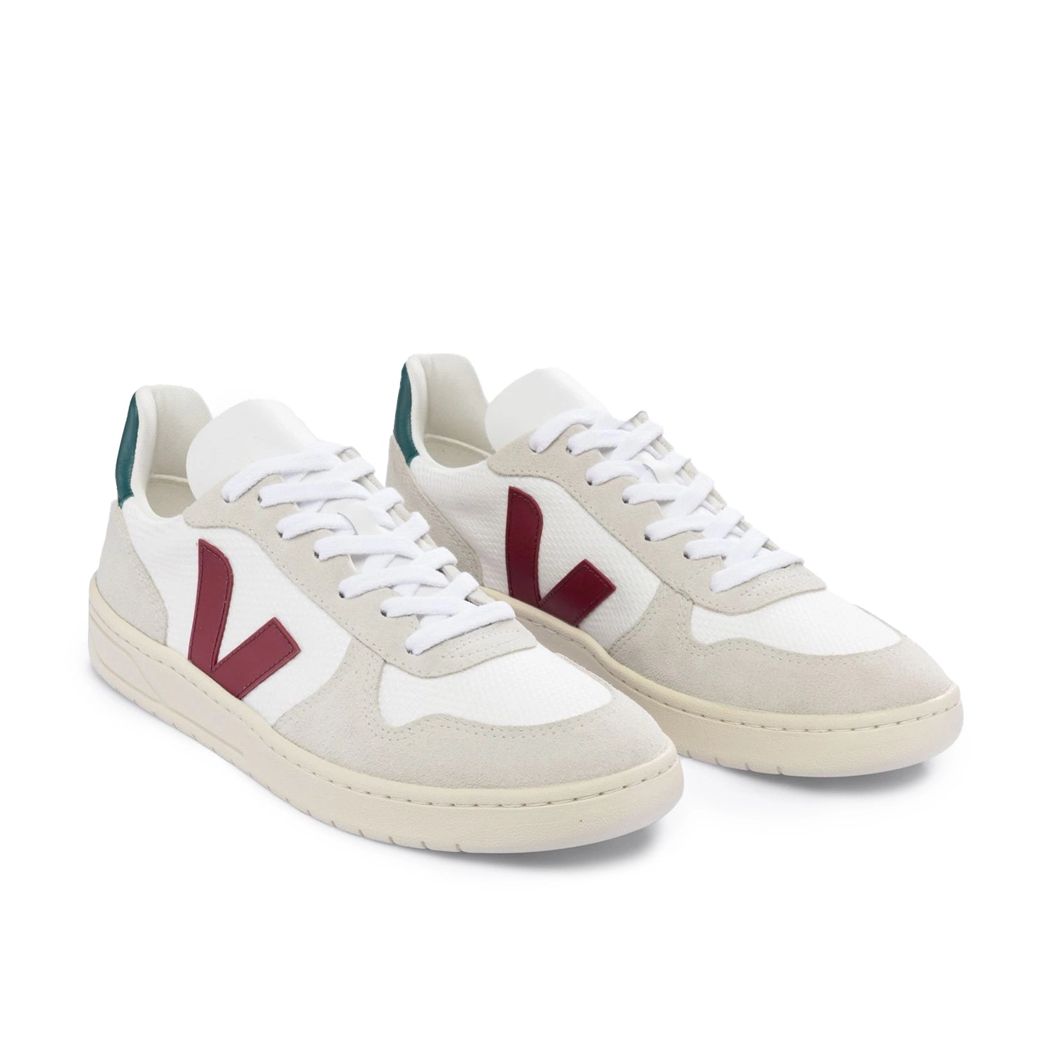 Veja V-10 B-Mesh Trainer - White/Marsala/Brittany