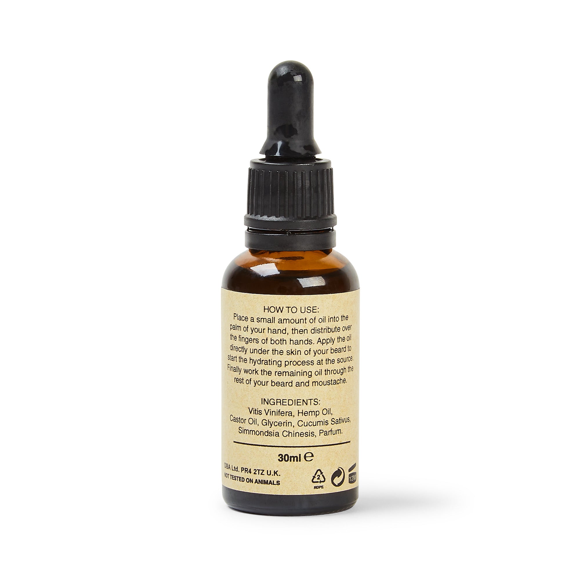 Burrows & Hare Beard Oil 30ml - Sandalwood - Burrows and Hare